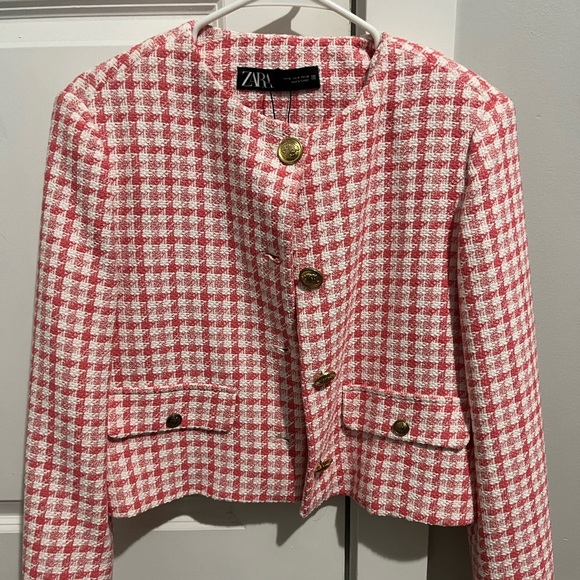 Zara Jackets & Coats Zara Pink Blazer Poshmark